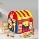 Food preparation tent game for children