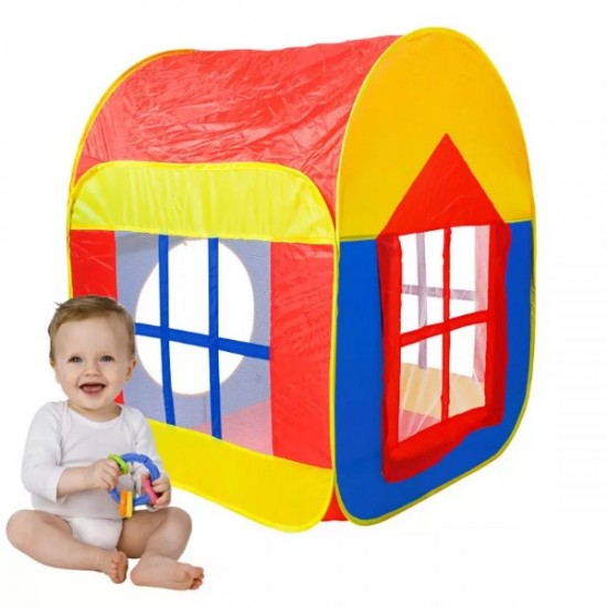 Factory children folding tent game house toy indoor and outdoor red yellow blue tent