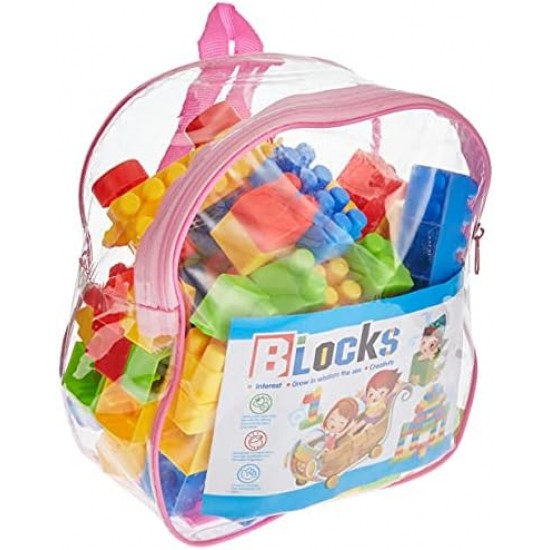 100PCS Plastic Building stacking Blocks toys set Round Corner colorful puzzle Interlocking Connection for kids -m218