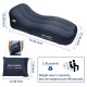 Auto-Inflatable Lounger Air Mattress Portable Sofa Couch Hammock Anti-Air Leaking Waterproof for Backyard Lakeside Beach Traveling Camping Compression Sacks with Electric Pump,No-Need Running