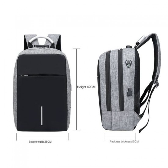 Buylor Anti-theft Combination Lock Laptop Backpack 15.6 Inch Large Capacity Bag Business Slim Backpack With Computer Compartment