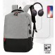USB 3×1 waterproof backpack and supports charger 