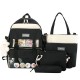 Set 4pcs School Bags Multifunctional Pen Fashion CLBDBAG Backpacks
