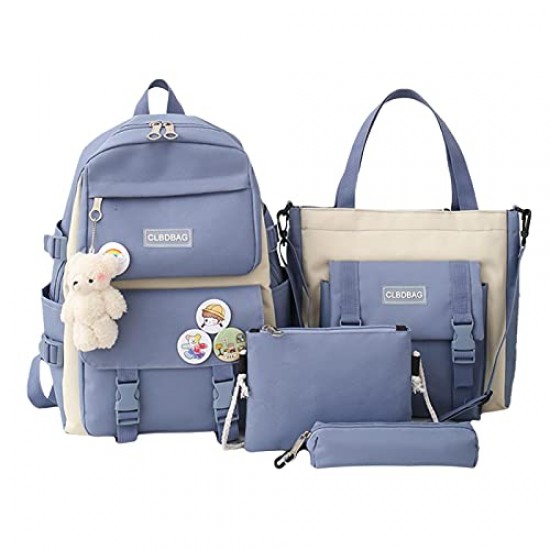 Set 4pcs School Bags Multifunctional Pen Fashion CLBDBAG Backpacks
