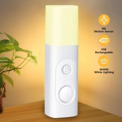 USB Rechargeable Portable Table LED Motion Sensor Flash Light