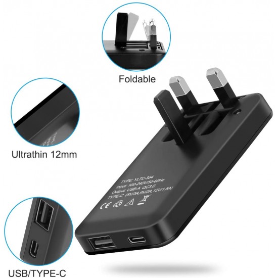 UK / - Fast USB Charger (C PD) 18W