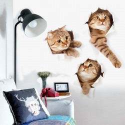 3D Cat Wall Stickers