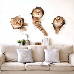 3D Cat Wall Stickers 3D Cat Wall Stickers
